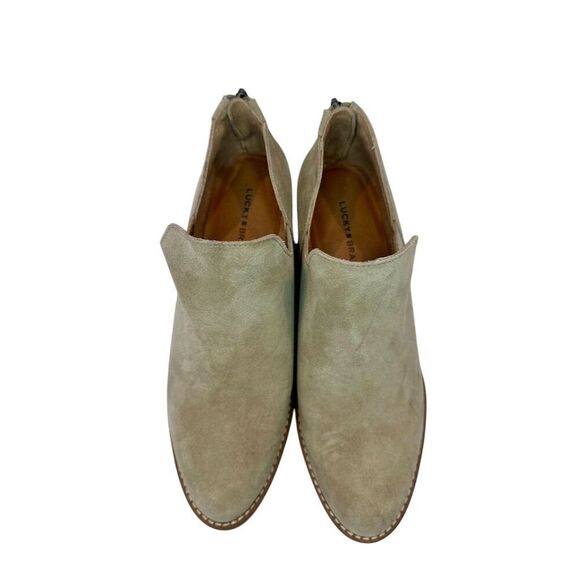 Lucky Brand Women's Fitina Bootie Brown Suede Ankle Boots Size 8.5, NWOT. - Picture 4 of 7